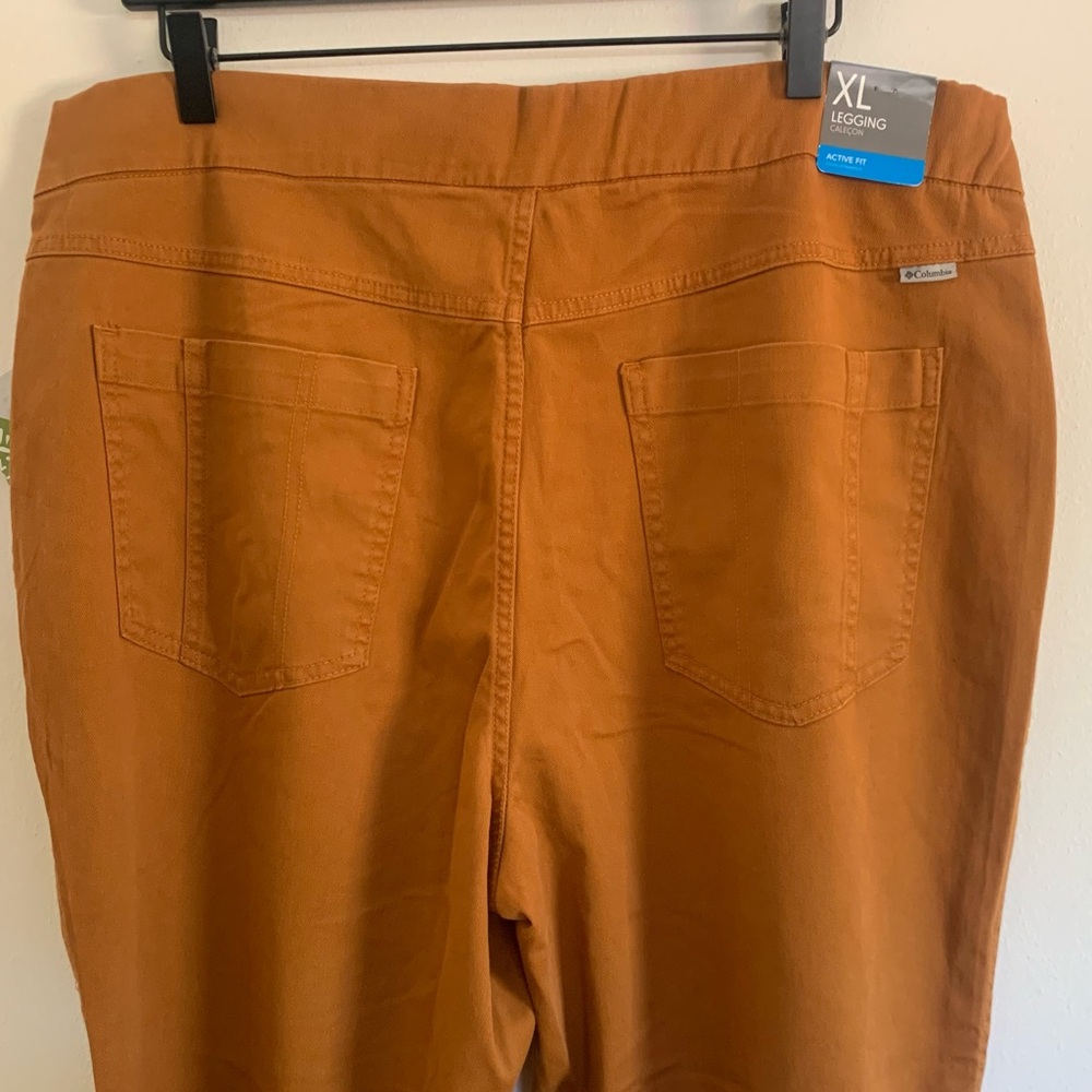 Columbia Women’s XL Active Fit Pull-On Legging Pants Orange-Bronze - Picture 4 of 7